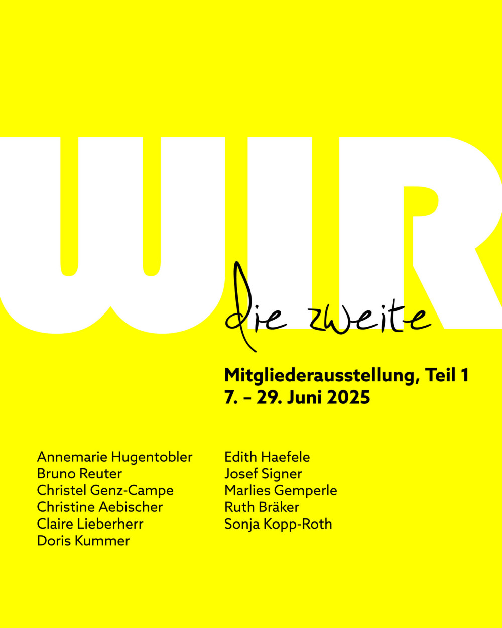 WIR - die zweite Mitgliederausstellung, Teil 1 (1/1)